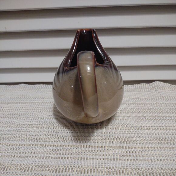 Sango "Nova Brown " dual tone tan Pottery Stoneware Creamer Only Pattern 4933 - Picture 2 of 7